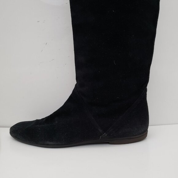 Charles Jourdan: Women's Black Suede Boot, Size 7B - Picture 9 of 15